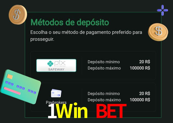 O cassino 1Win Bet oferece uma grande variedade de métodos de pagamento